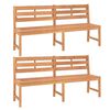 vidaXL Ensemble &agrave; manger de jardin 3 pcs Bois de teck massif