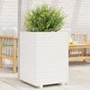 vidaXL Jardini&egrave;re blanc 50x50x72 cm bois de pin massif