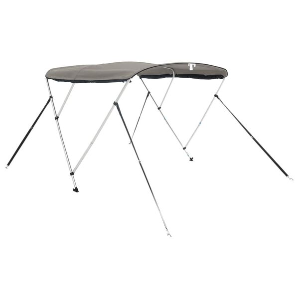 vidaXL Toit bimini à 3 arceaux parois en maille 183x(170-182)x137 cm