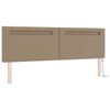 vidaXL Lit &agrave; ressorts avec matelas Cappuccino 180 x 200 cm Simili cuir