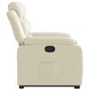 vidaXL Fauteuil inclinable Cr&egrave;me Similicuir