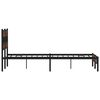 vidaXL Cadre de lit sans matelas ch&ecirc;ne marron 140x190 cm
