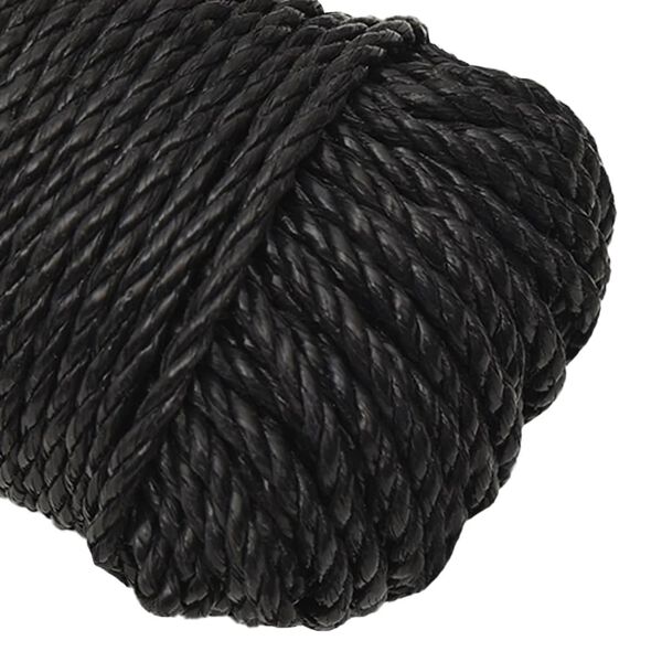 vidaXL Corde de travail Noir 8 mm 500 m polypropyl&egrave;ne