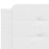 vidaXL Lit avec matelas Zadar blanc 160x200 cm similicuir