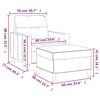 vidaXL Fauteuil avec repose-pied Rouge bordeaux 60 cm Tissu