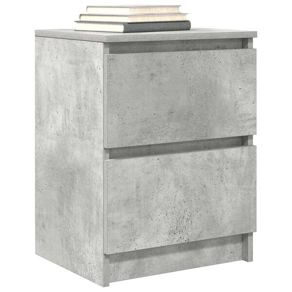 vidaXL Meuble TV gris b&eacute;ton 40x35x54 cm bois d'ing&eacute;nierie