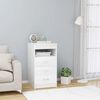 vidaXL Armoire &agrave; tiroirs Blanc 40x50x76 cm Bois d'ing&eacute;nierie