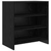 vidaXL Buffet 2 pcs Ch&ecirc;ne noir 70 x 41 x 75 cm Bois d'ing&eacute;nierie