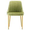 vidaXL Chaises &agrave; manger lot de 2 vert clair velours