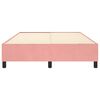 vidaXL Cadre de lit rose 140x190 cm velours