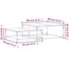 vidaXL Tables basses gigognes 2 pcs ch&ecirc;ne fum&eacute; bois d'ing&eacute;nierie