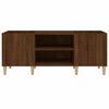 vidaXL Armoire &agrave; disques ch&ecirc;ne marron 121x38x48 cm bois d'ing&eacute;nierie