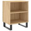 vidaXL Tables de chevet 2pcs ch&ecirc;ne sonoma 40x30x50cm bois d'ing&eacute;nierie