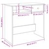 vidaXL Bureau sonoma gris 80x40x75 cm bois d'ing&eacute;nierie