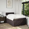vidaXL Sommier &agrave; lattes de lit avec matelas Marron fonc&eacute; 120x200 cm