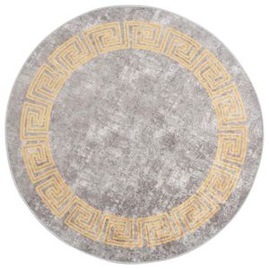 vidaXL Tapis lavable &phi;120 cm gris