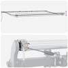 vidaXL Auvent r&eacute;tractable automatique avec LED anthracite et blanc