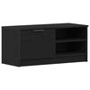vidaXL Meuble TV Ch&ecirc;ne noir 80 x 35 x 36,5 cm Bois d'ing&eacute;nierie