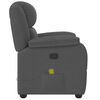 vidaXL Fauteuil de massage inclinable Gris fonc&eacute; Tissu