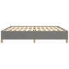 vidaXL Cadre de lit sans matelas gris fonc&eacute; 200x200 cm tissu