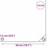 vidaXL B&acirc;che 650g / m&sup2; Beige 1 x 2,5 m Toile avec rev&ecirc;tement en PVC