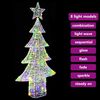 vidaXL Sapin de No&euml;l avec 240 LED Multicolore 180 cm Acrylique
