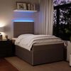 vidaXL Sommier &agrave; lattes de lit et matelas gris clair 120x190cm velours