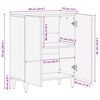 vidaXL Buffet Noyer 60 x 33 x 75 cm Bois de mangue massif