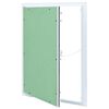 vidaXL Panneau d'Acc&egrave;s Vert et Argent 55 x 65 cm Aluminium et Pl&acirc;tre