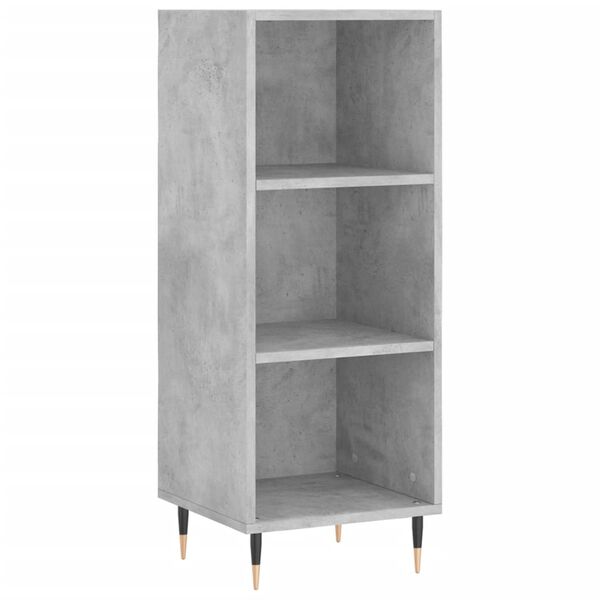 vidaXL Buffet haut Gris b&eacute;ton 34,5x32,5x180 cm Bois d'ing&eacute;nierie