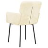 vidaXL Chaises &agrave; manger lot de 2 Cr&egrave;me Velours