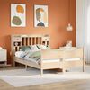 vidaXL Cadre de lit sans matelas 160x200 cm bois massif de pin