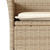 vidaXL Ensemble &agrave; manger de jardin et coussins 9pcs beige rotin acacia