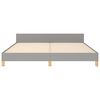 vidaXL Cadre de lit sans matelas gris clair 180x200 cm tissu