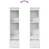 vidaXL Buffet haut blanc 29,5x34x119,5 cm bois d'ing&eacute;nierie
