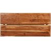 vidaXL Ensemble de bar 7 pcs Bois d'acacia solide et cuir v&eacute;ritable