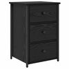 vidaXL Cabinet de chevet avec tiroir 2 pcs Ch&ecirc;ne noir 40 x 36 x 60 cm