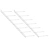 vidaXL Casier &agrave; vin mural pour 7 bouteilles 2 pcs Blanc M&eacute;tal