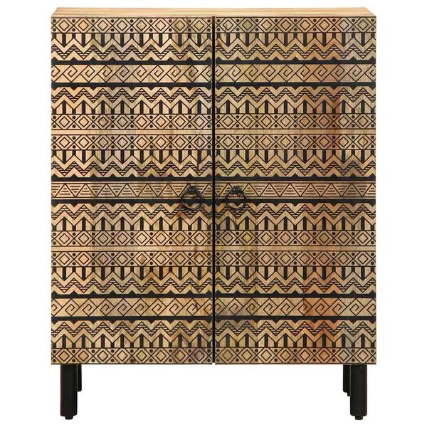 vidaXL Buffet 60x33,5x75 cm bois de manguier brut massif