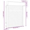 vidaXL Volet roulant aluminium 70x100 cm anthracite
