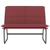 vidaXL Banc Rouge bordeaux 100x75x76 cm Similicuir