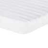 vidaXL Lit de jour avec gigogne et matelas crème 100x200 cm tissu