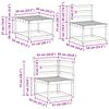 vidaXL Ensemble de canap&eacute;s d'ext&eacute;rieur 7 pcs Naturel