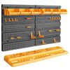 vidaXL Panneau mural porte-outils 646x385 mm 26 porte-outils PP