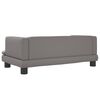 vidaXL Lit pour chien gris 80x45x30 cm similicuir