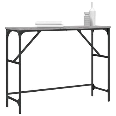 vidaXL Table console sonoma gris 100x32x75 cm bois d'ingénierie