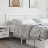vidaXL T&ecirc;te de lit de remplacement m&eacute;tal blanc 200 cm