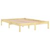 vidaXL Cadre de lit sans matelas bois massif 140x200 cm
