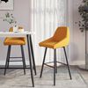 vidaXL Tabourets de bar lot de 2 marron velours