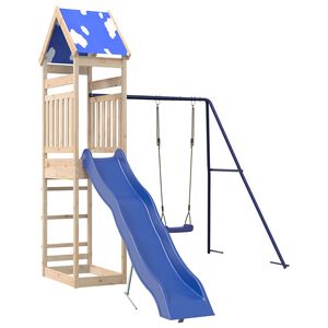 vidaXL Aire de jeux d'ext&eacute;rieur bois de pin massif